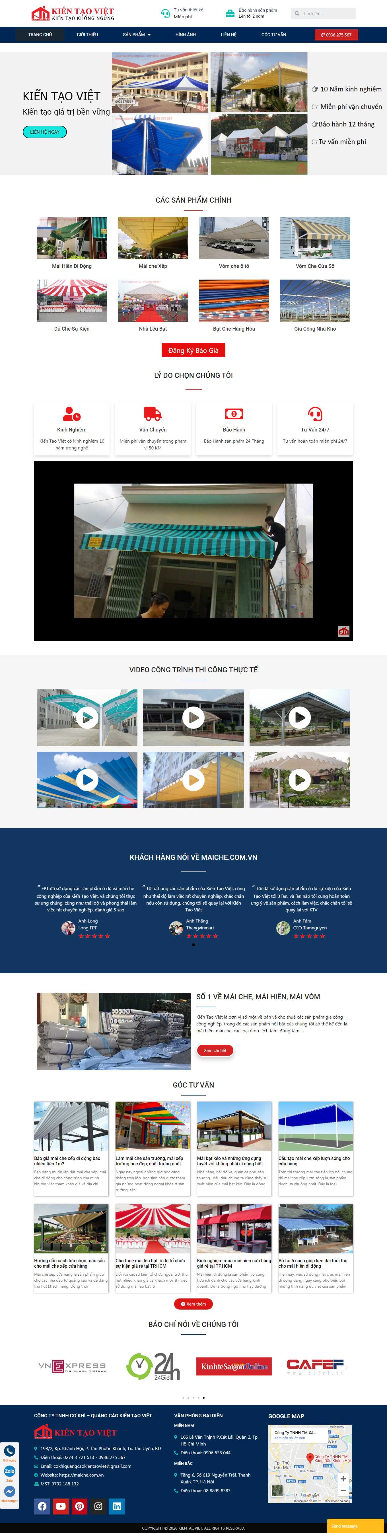Thiết kế Web wordpress theo yêu cầu maiche.com.vn