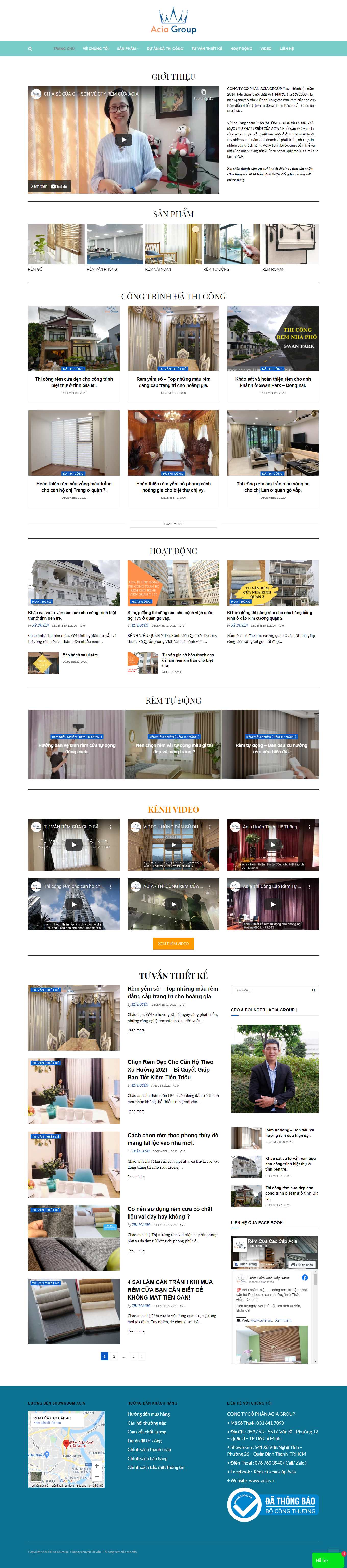 Thiết kế Web seo cộng hưởng acia.vn