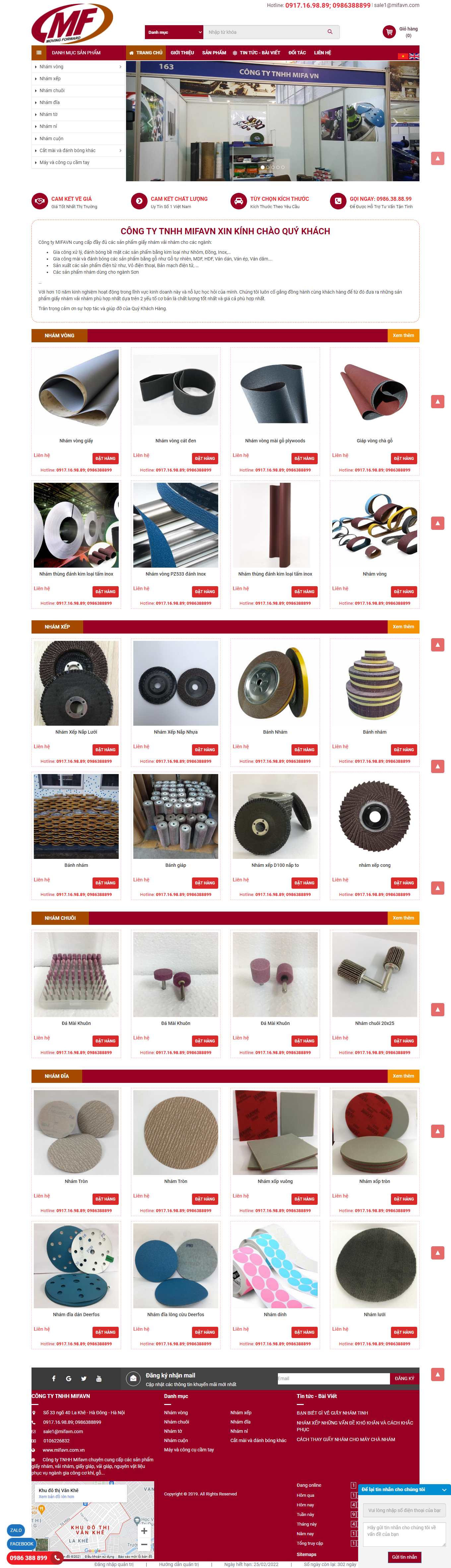 Thiết kế Web seo cộng hưởng mifavn.com.vn