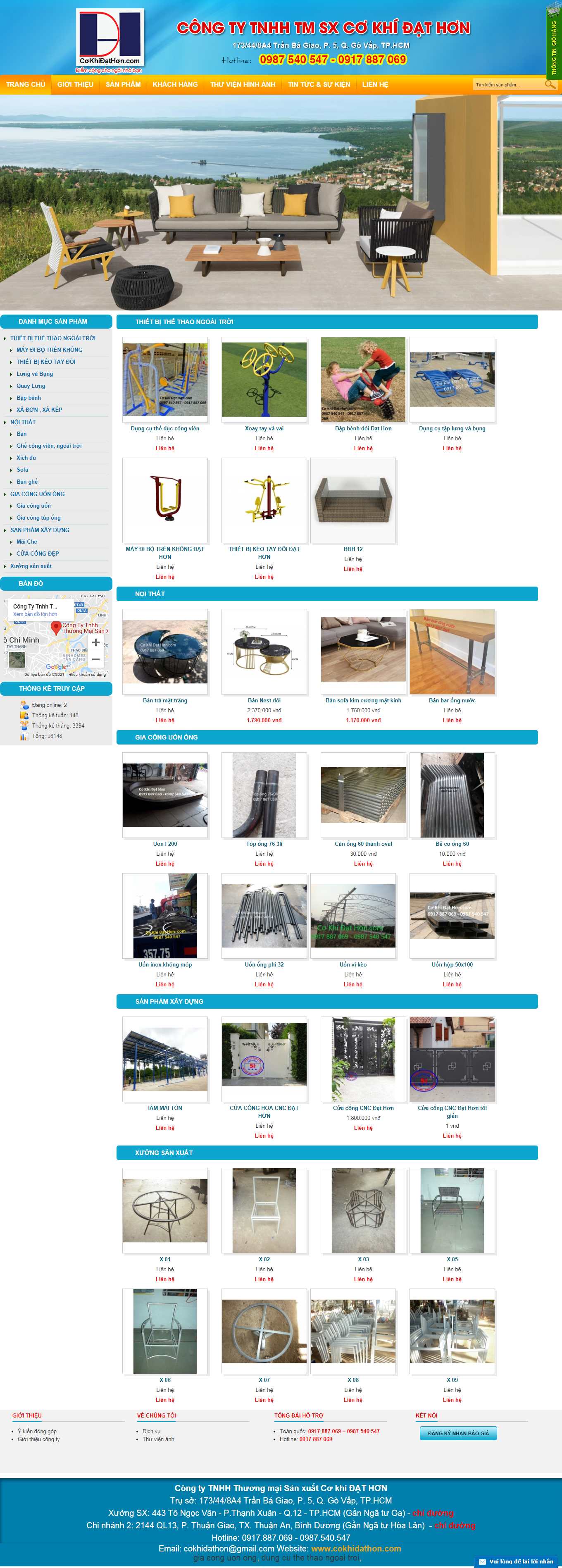 Thiết kế Web bán hàng miễn phí cokhidathon.com