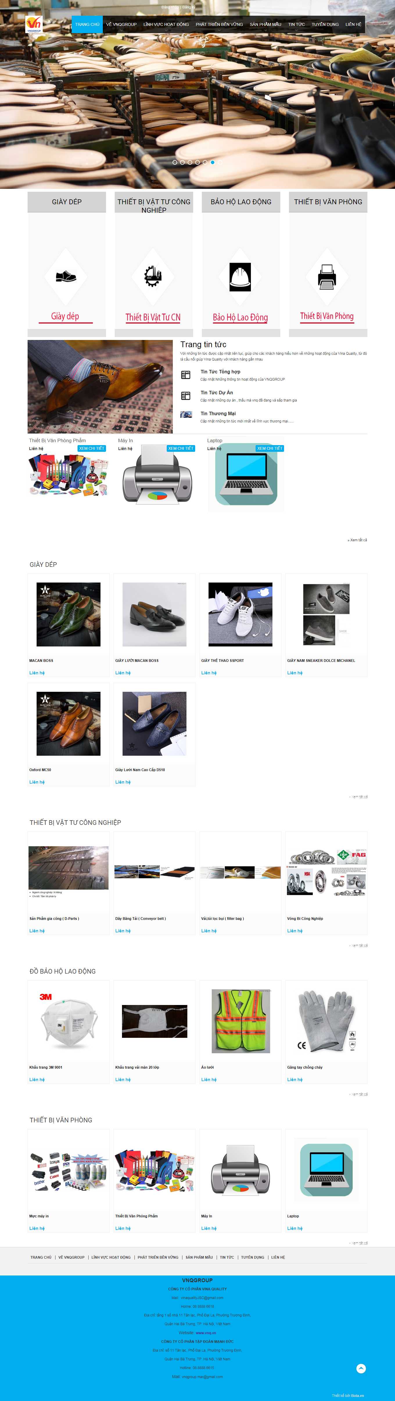 Thiết kế Web chuyên nghiệp giá rẻ vnq.vn