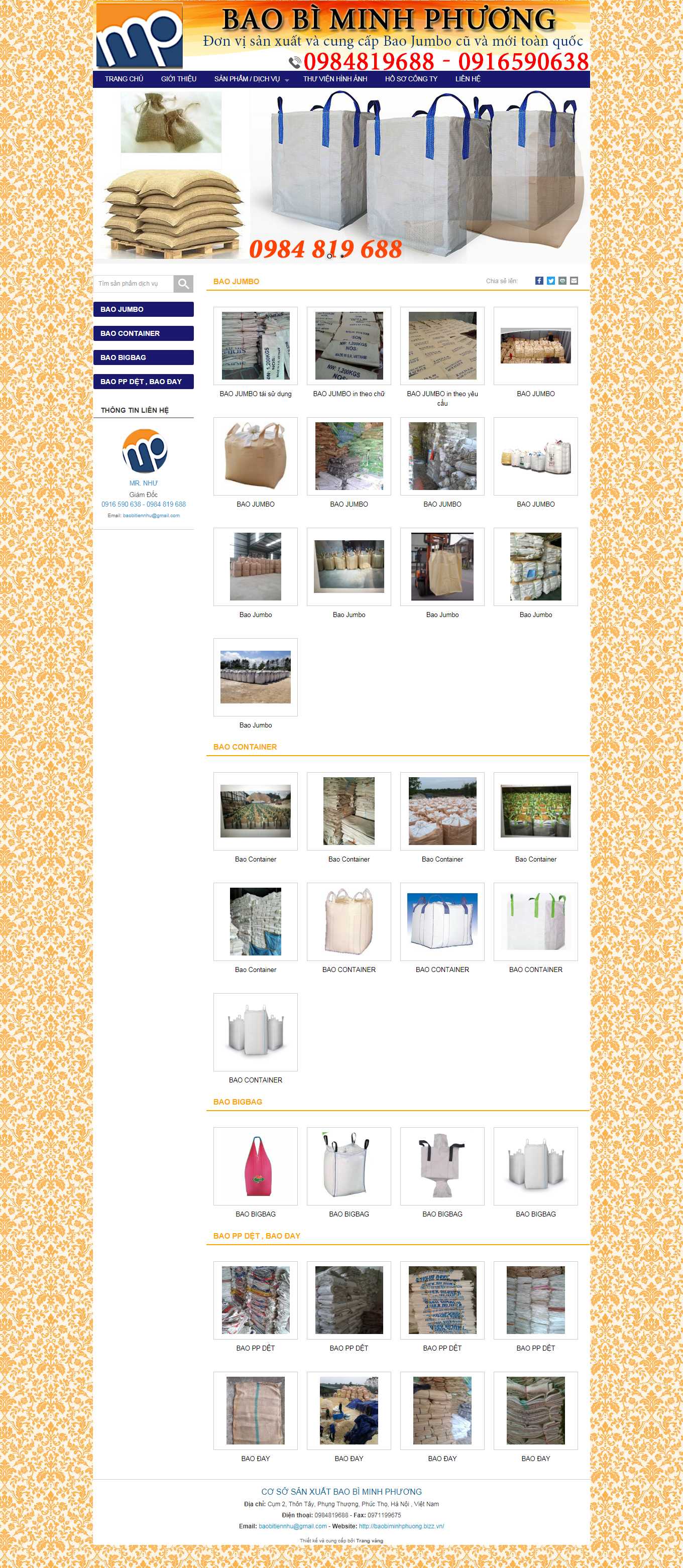 Thiết kế Web chuyên nghiệp giá rẻ baobiminhphuong.com