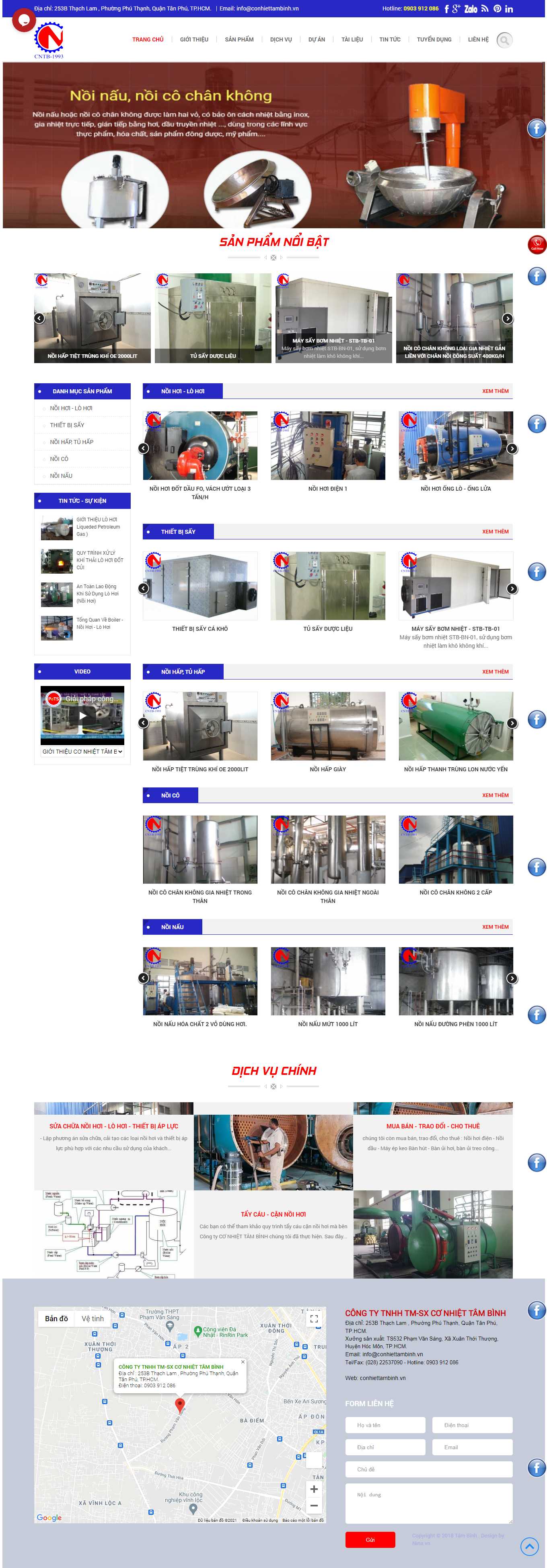 Thiết kế Web bán hàng trực tuyến conhiettambinh.vn