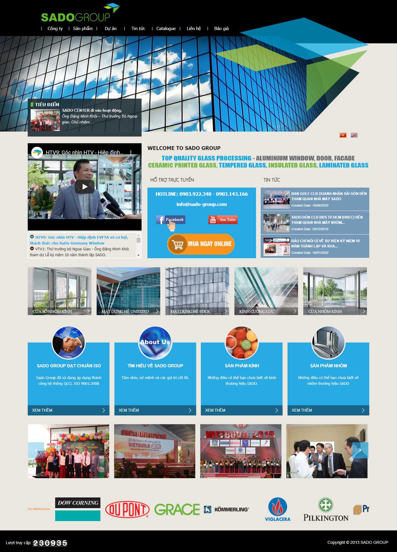 Thiết kế Web bán hàng trực tuyến sado-group.com