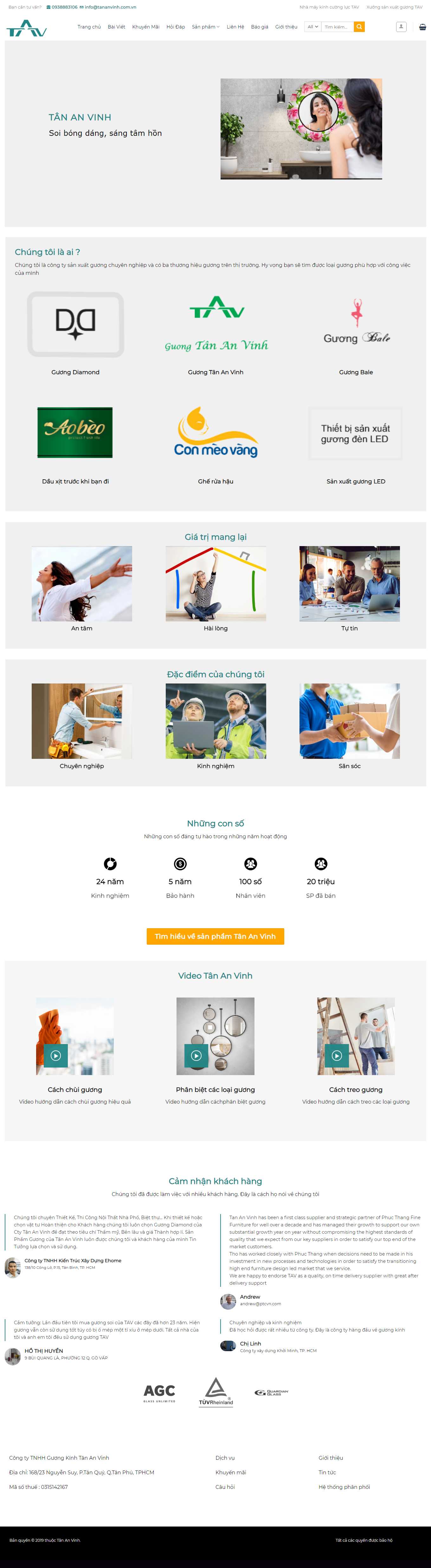 Thiết kế Web bán hàng trực tuyến tananvinh.com.vn