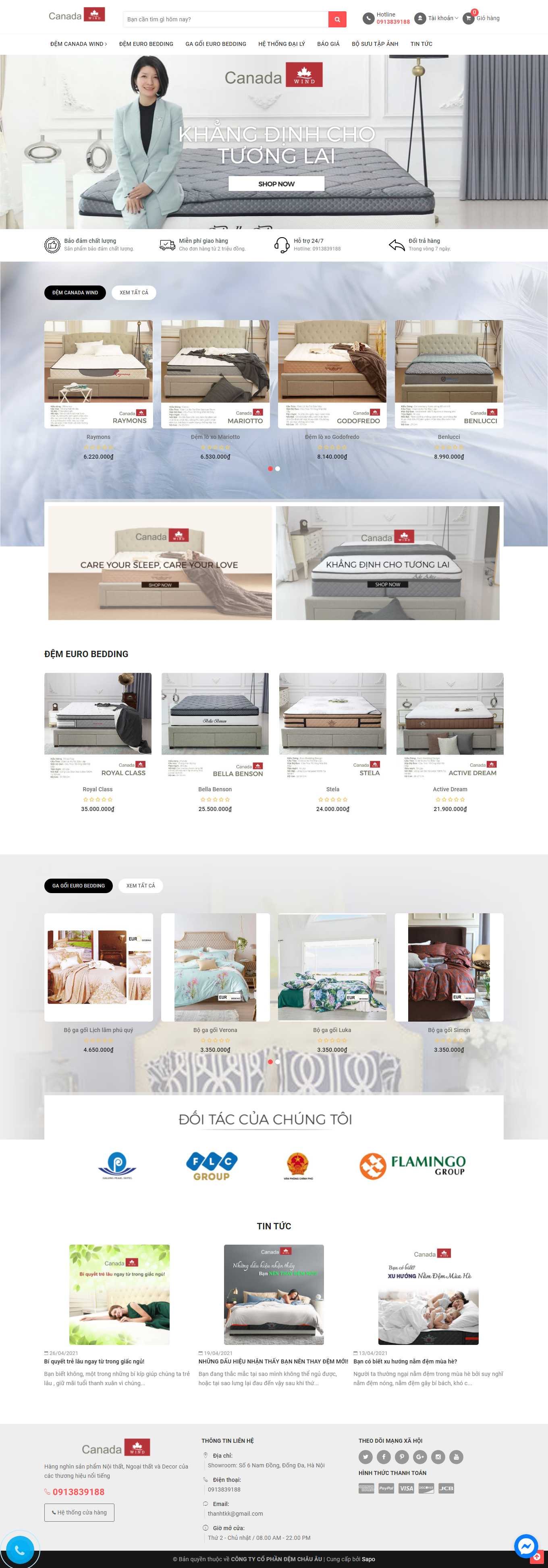 Thiết kế Web giới thiệu sản phẩm nemchauau.vn