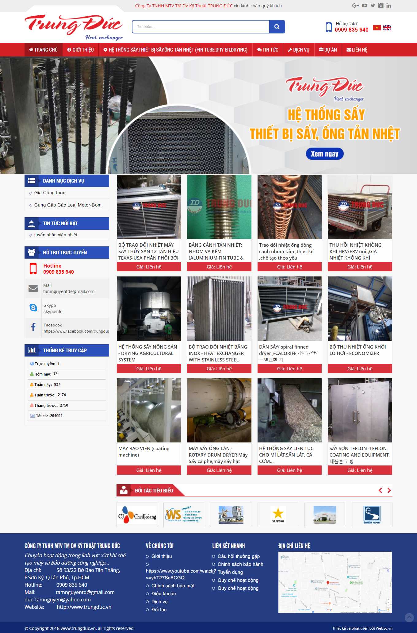 Thiết kế Web giới thiệu sản phẩm trungduc.vn