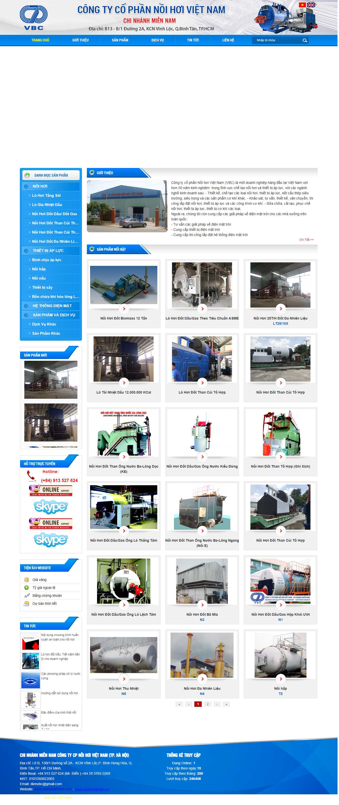 Thiết kế Web giới thiệu doanh nghiệp noihoivietnam.com