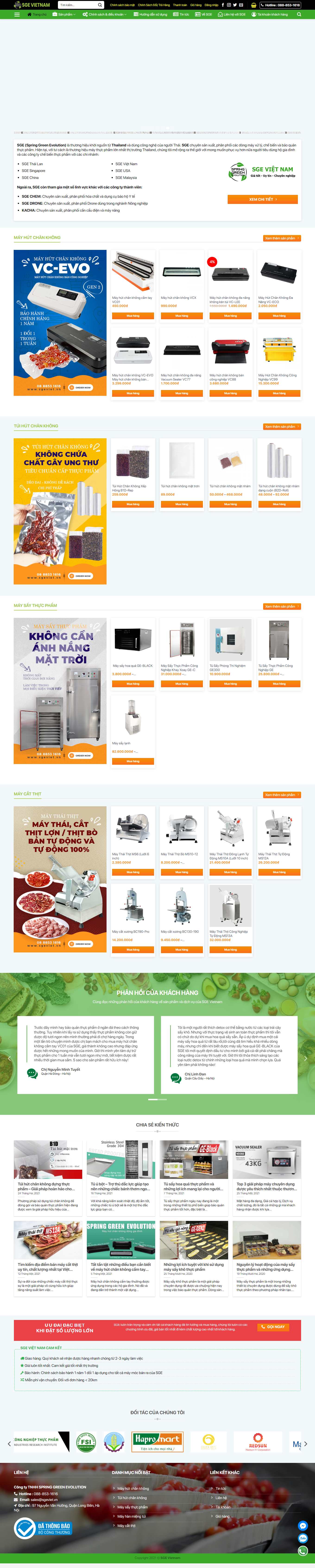 Thiết kế Web giới thiệu doanh nghiệp sgeviet.vn