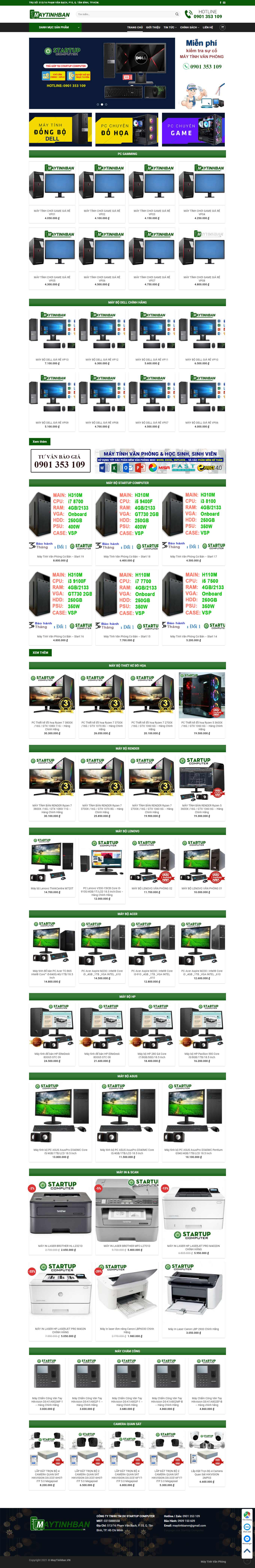 Thiết kế Web máy tính kỹ thuật số maytinhban.vn