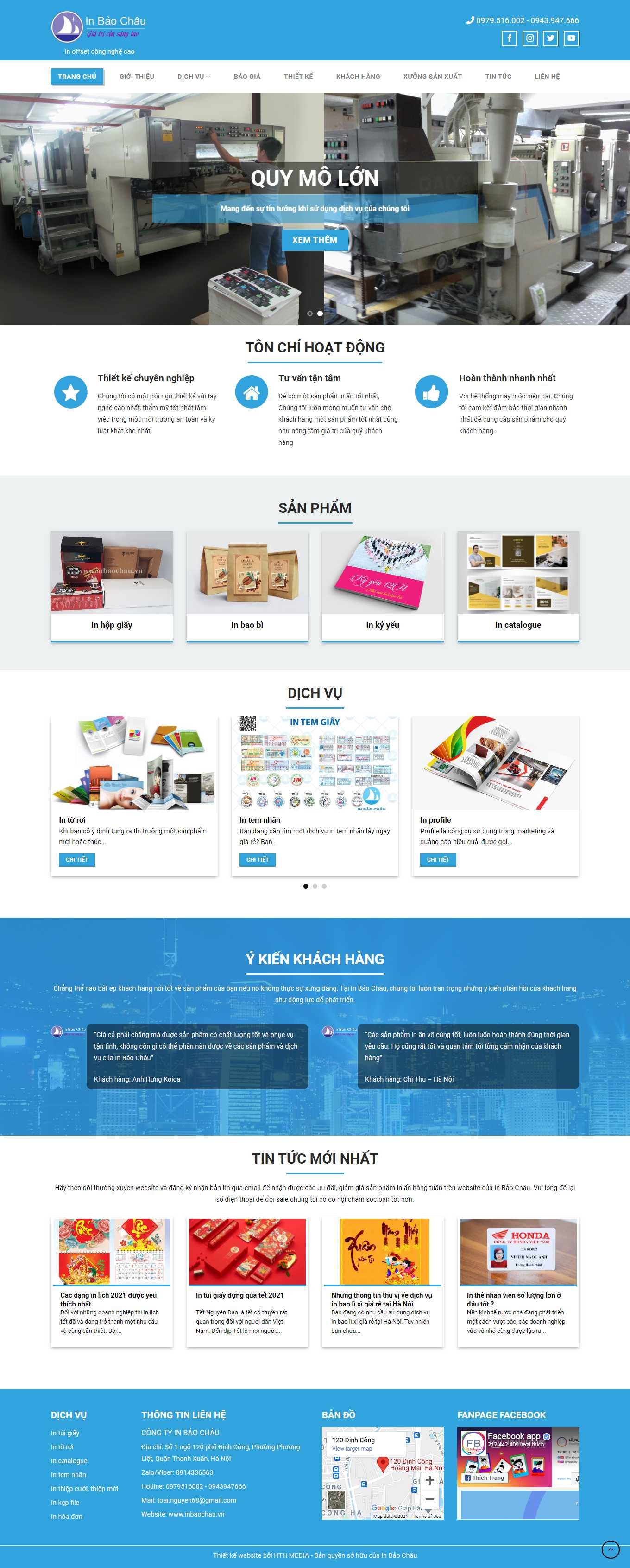 Thiết kế Web thiết kế in ấn inbaochau.vn