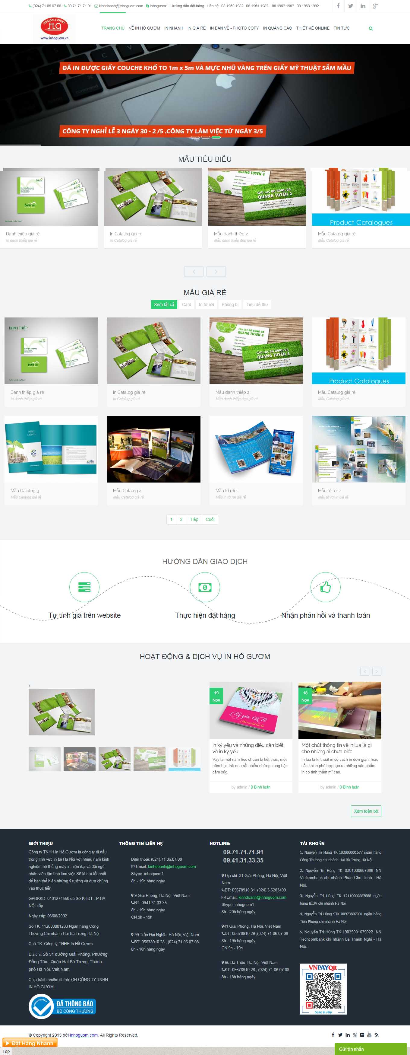Thiết kế Web thiết kế in ấn inhoguom.com