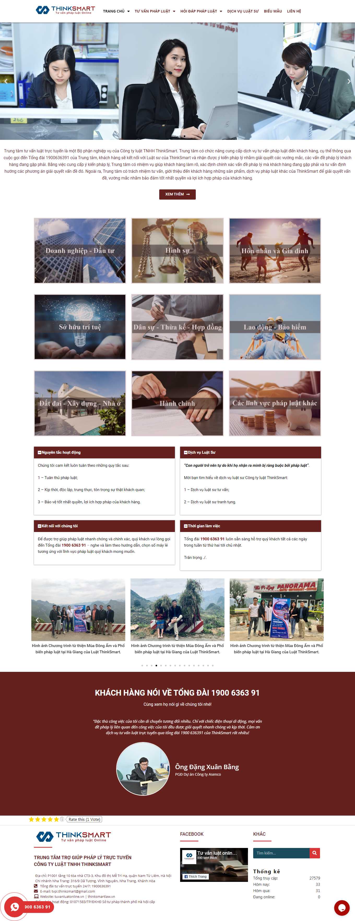 Thiết kế Web luật tòa án tư vấn tuvanluatonline.vn