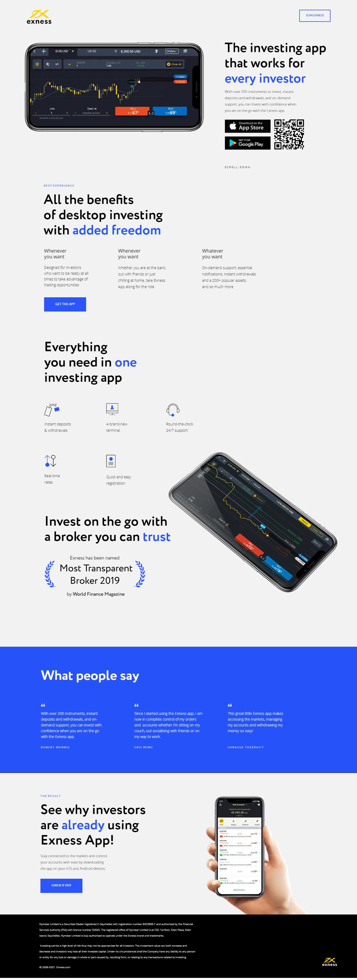Thiết kế Web chứng khoán tài chính forex promo-exness.com
