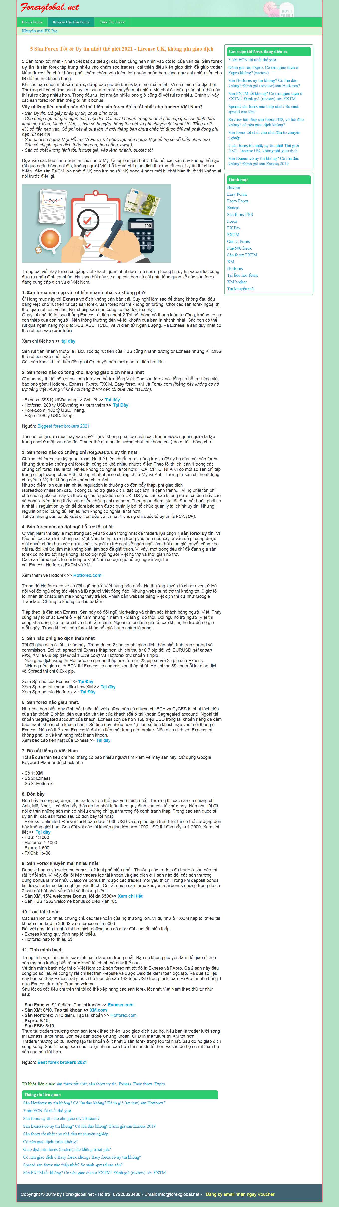 Thiết kế Web chứng khoán tài chính forex forexglobal.net