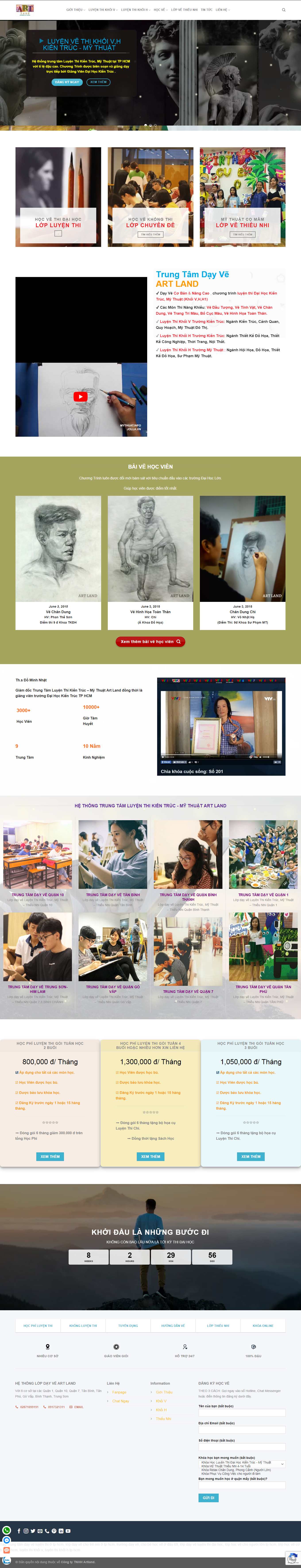 Thiết kế Web nghệ thuật mỹ thuật mythuat.info