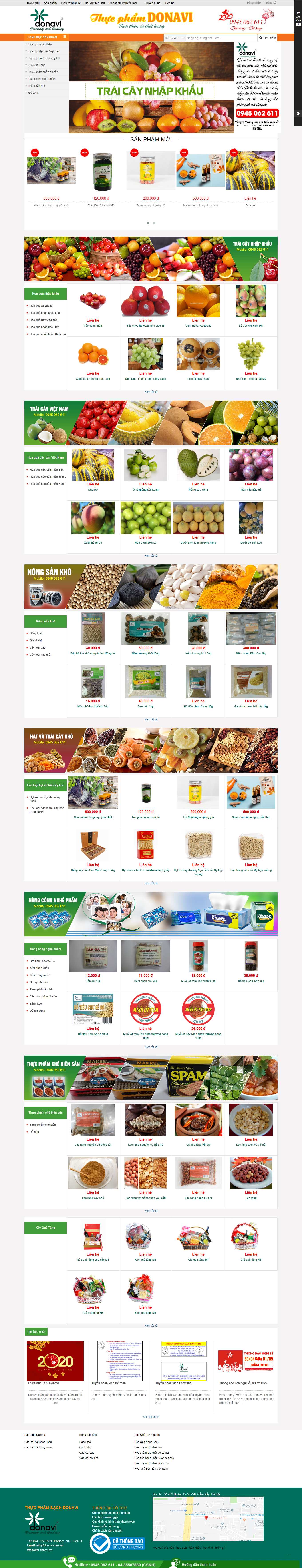 Thiết kế Web nghệ sỹ ca sĩ cá nhân donavi.vn