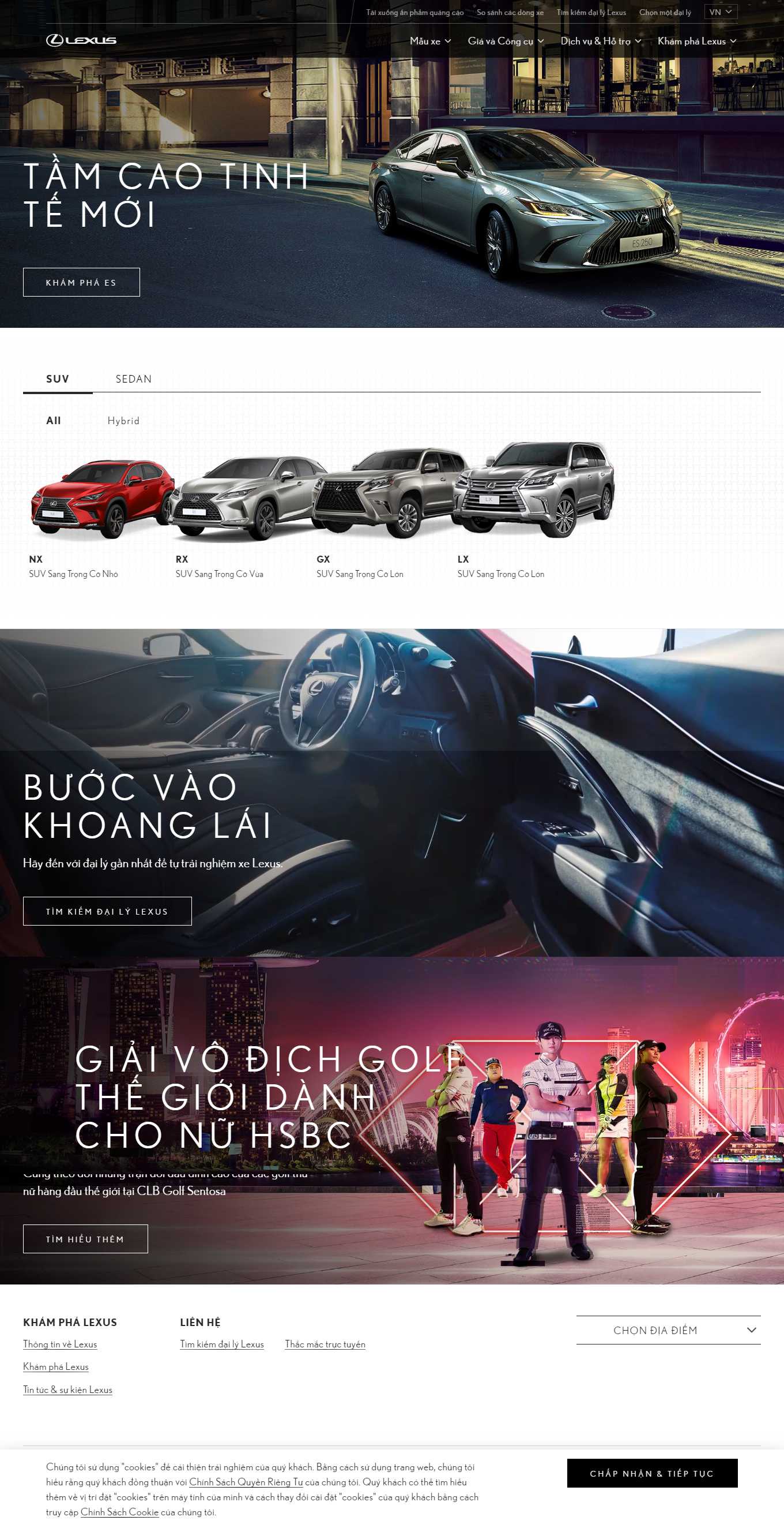 Thiết kế Web Ô tô xe máy lexus.com.vn