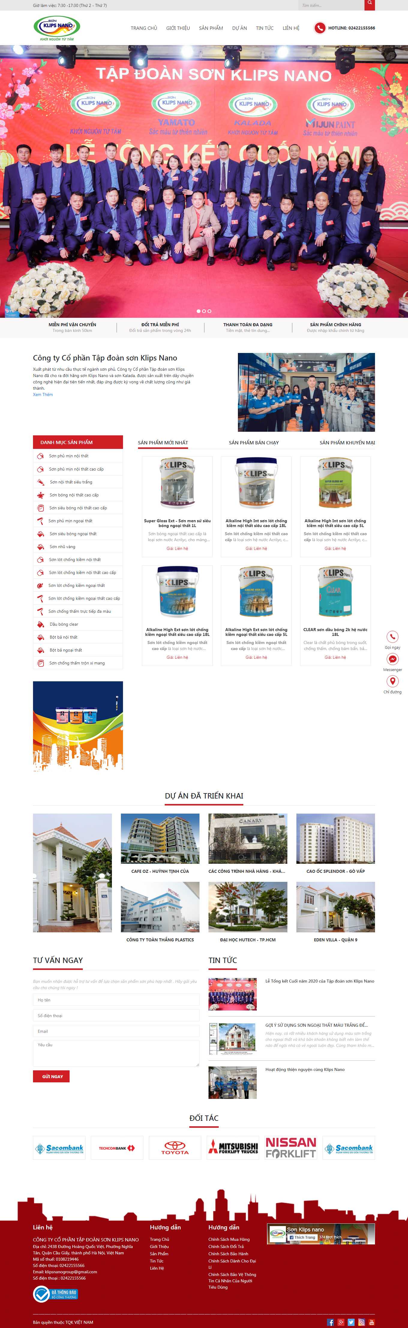 Thiết kế Web rao vặt Đấu giá klipsnano.com