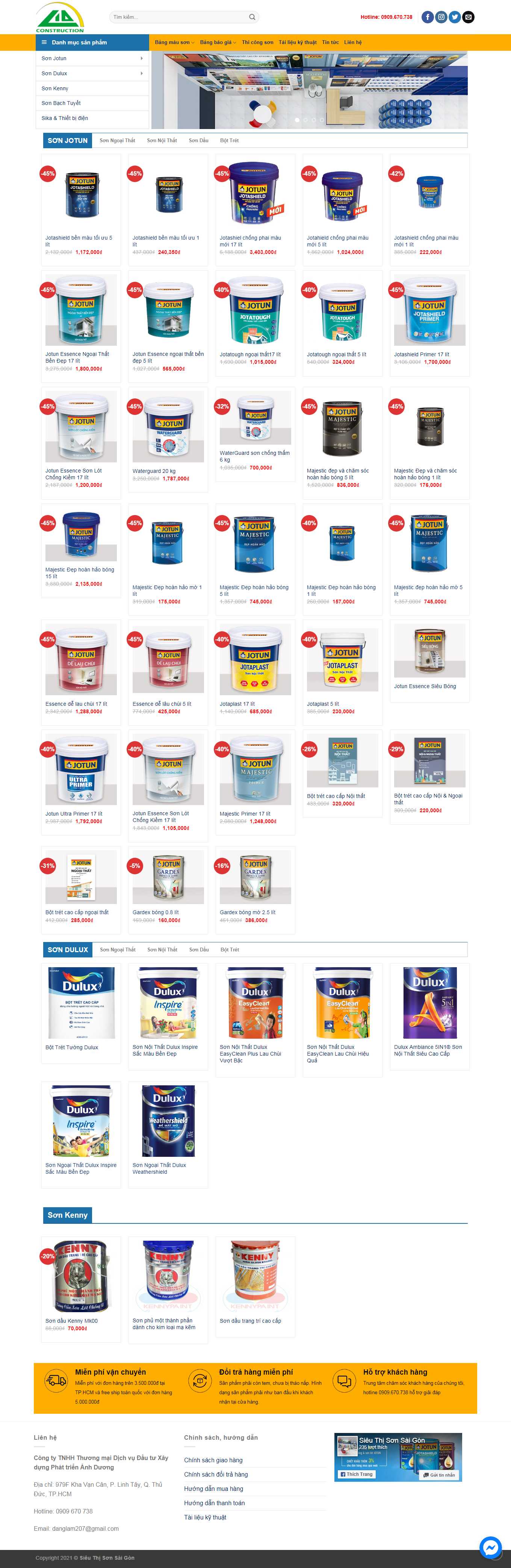 Thiết kế Web rao vặt Đấu giá sieuthisonsaigon.com