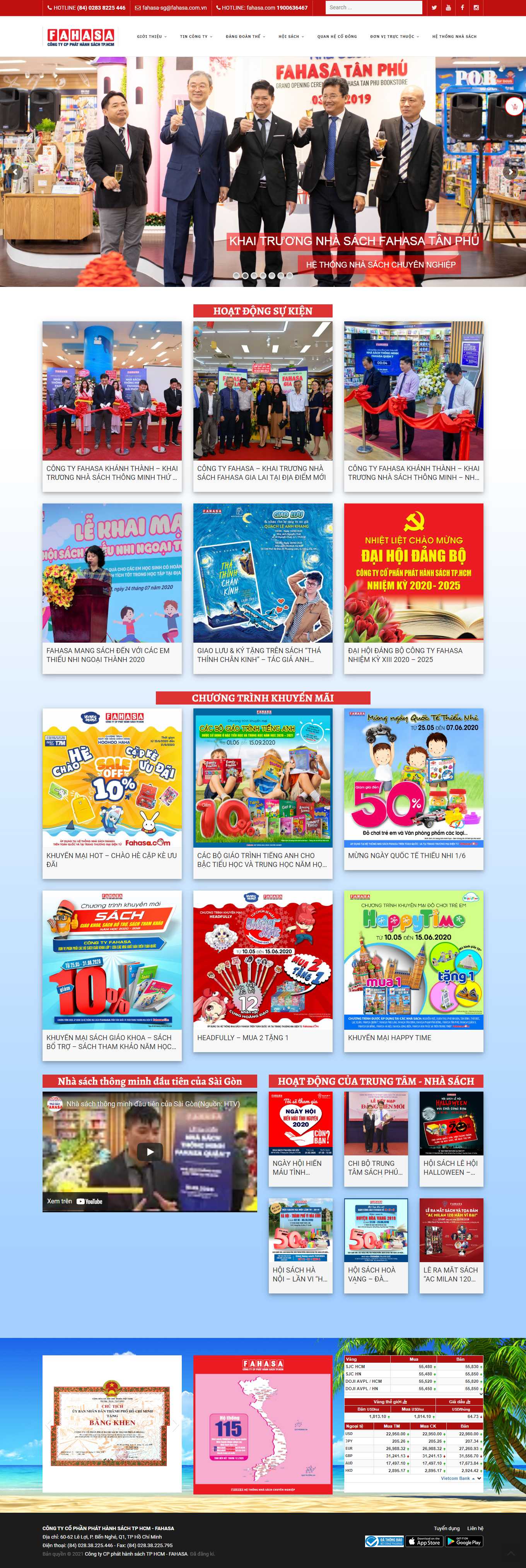 Thiết kế Web rao vặt Đấu giá fahasasg.com.vn