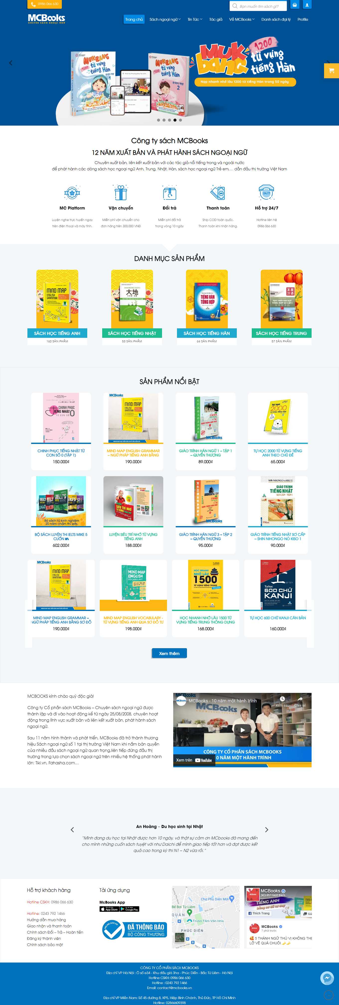 Thiết kế Web rao vặt Đấu giá mcbooks.vn