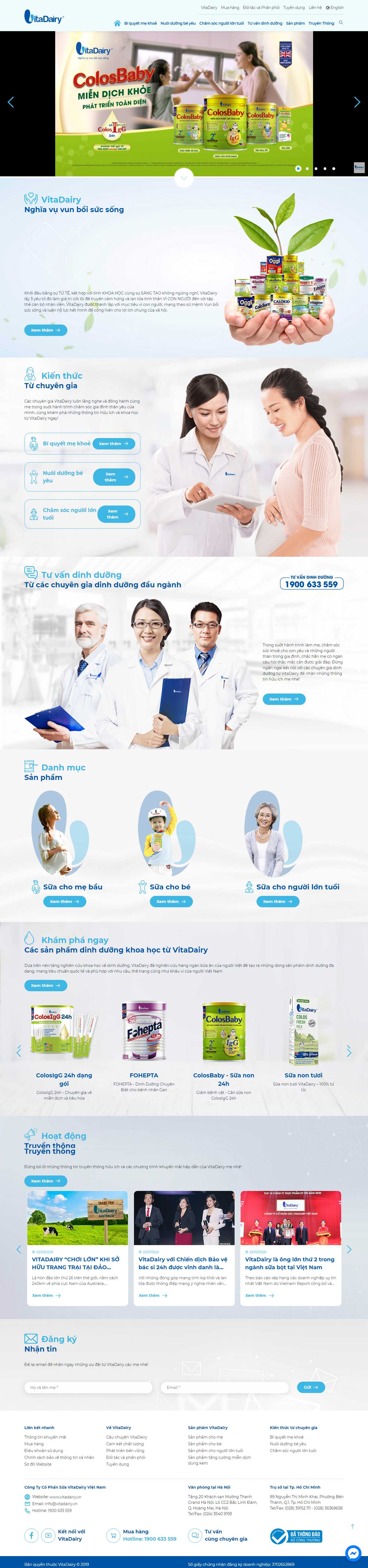 Thiết kế Web rao vặt Đấu giá vitadairy.vn