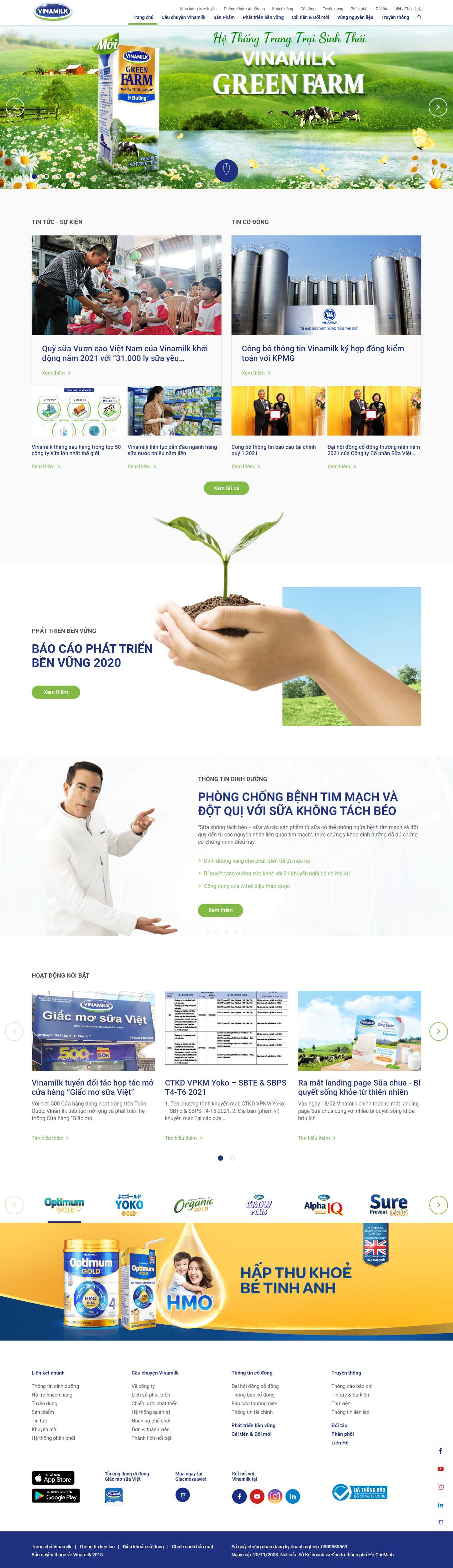 Thiết kế Web rao vặt Đấu giá vinamilk.com.vn