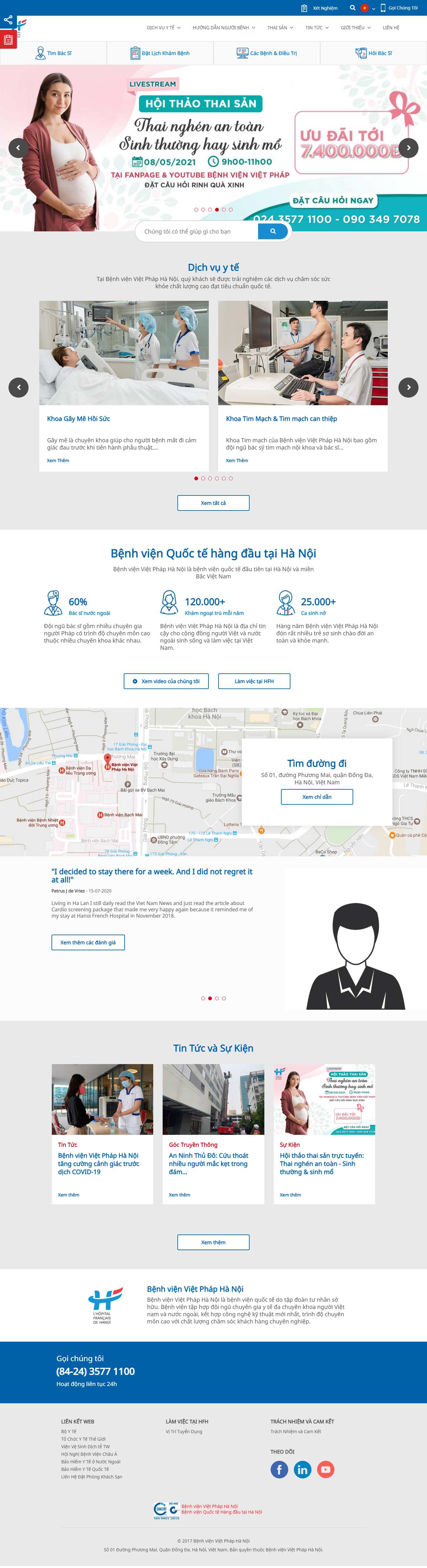 Thiết kế Web sức khỏe y tế dược hfh.com.vn