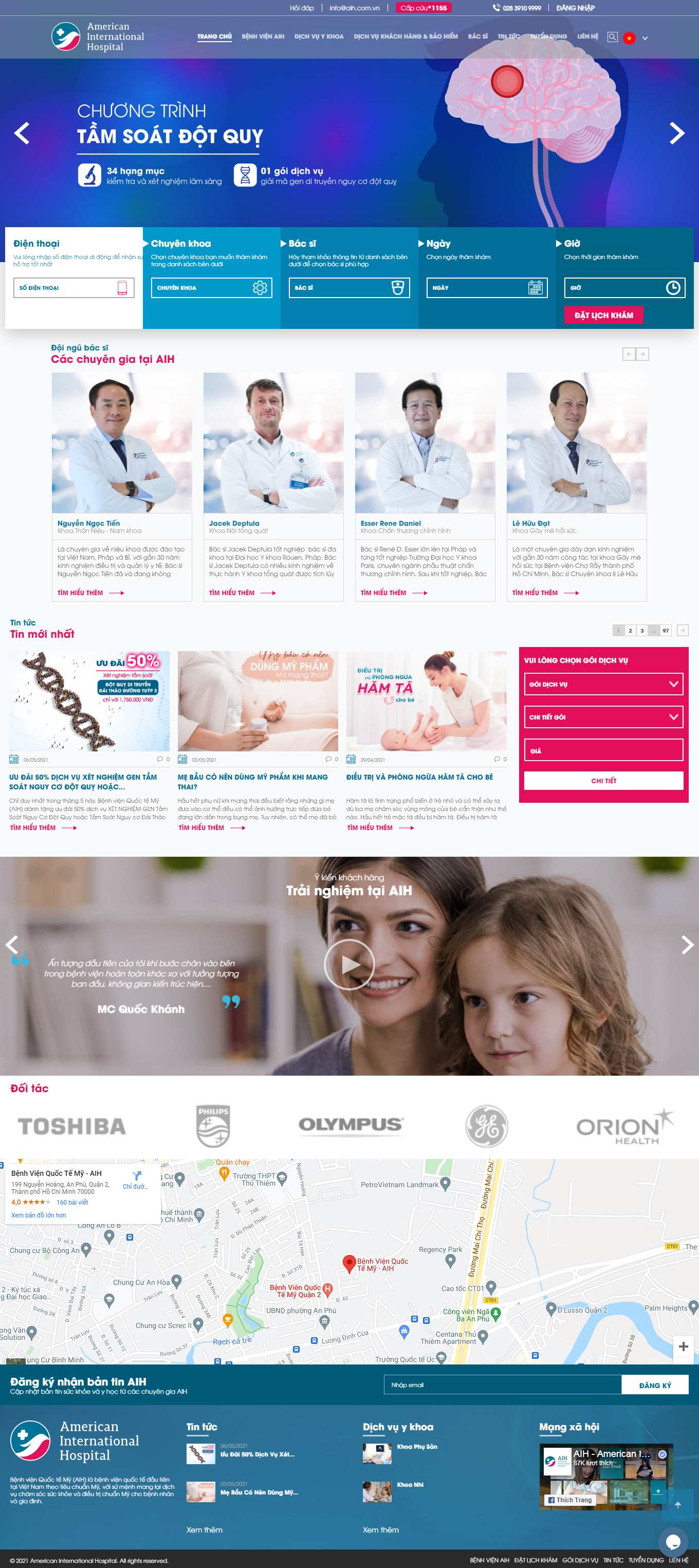 Thiết kế Web sức khỏe y tế dược aih.com.vn