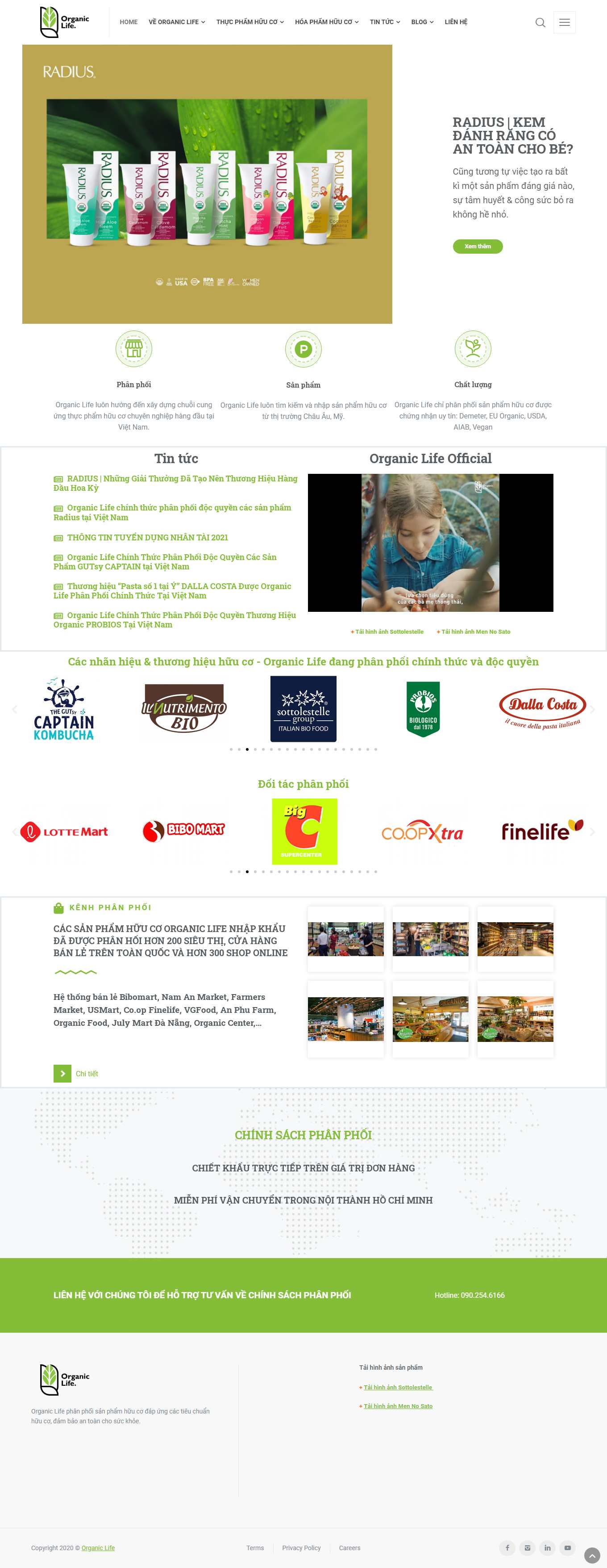 Thiết kế Web thực phẩm dinh dưỡng songhuuco.com.vn