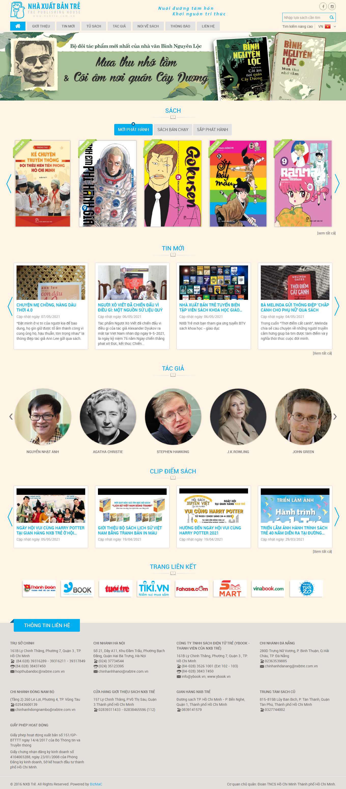 Thiết kế Web truyện tranh nxbtre.com.vn