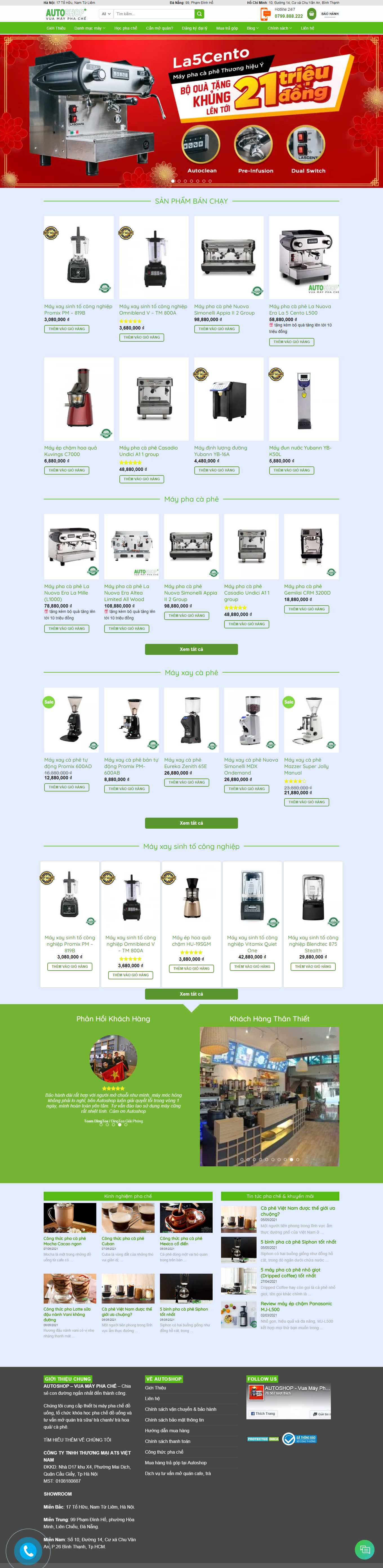 Thiết kế Web quán trà sữa autoshop.com.vn