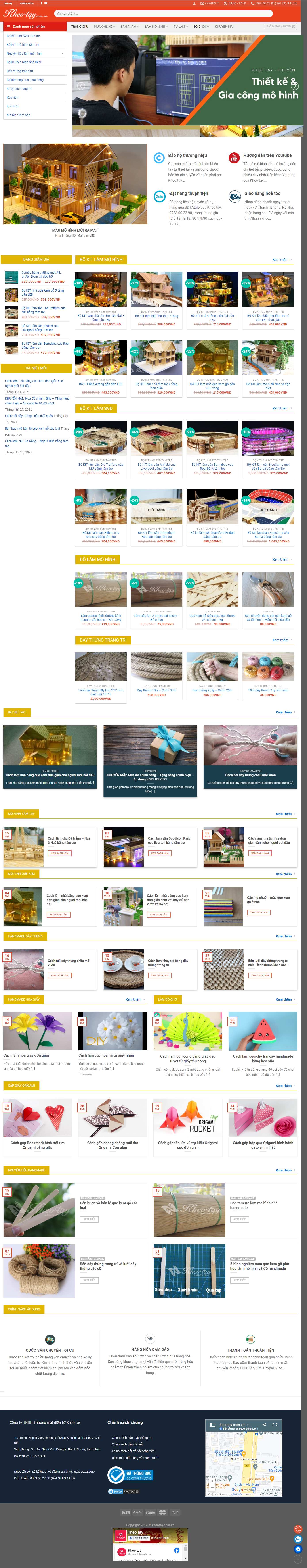 Thiết kế Web bán đồ handmade kheotay.com.vn
