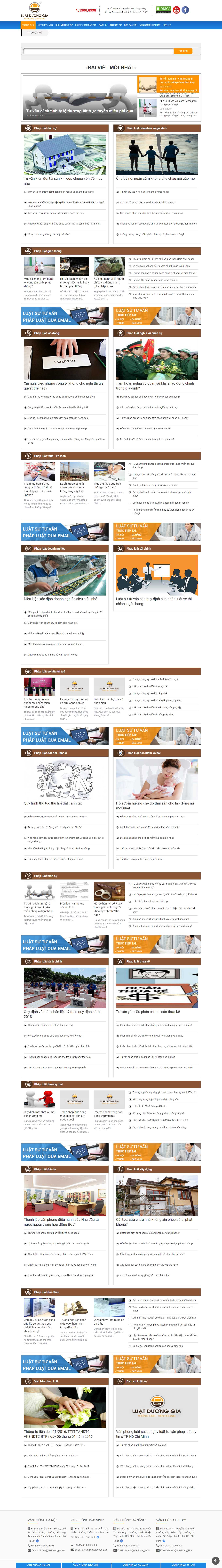 Thiết kế Web dịch thuật công chứng hoidapphapluat.vn