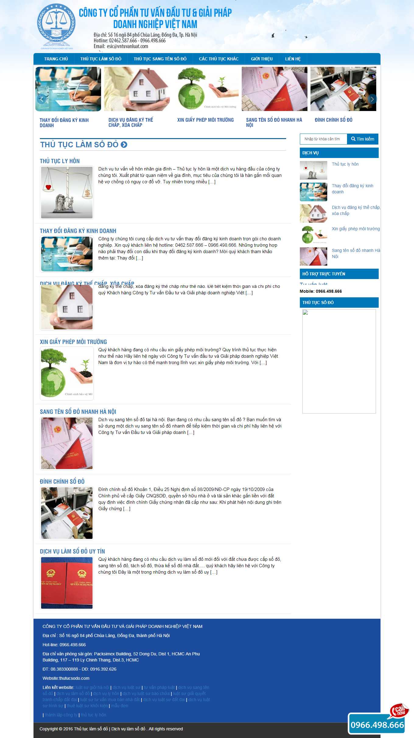 Thiết kế Web dịch thuật công chứng thutucsodo.com