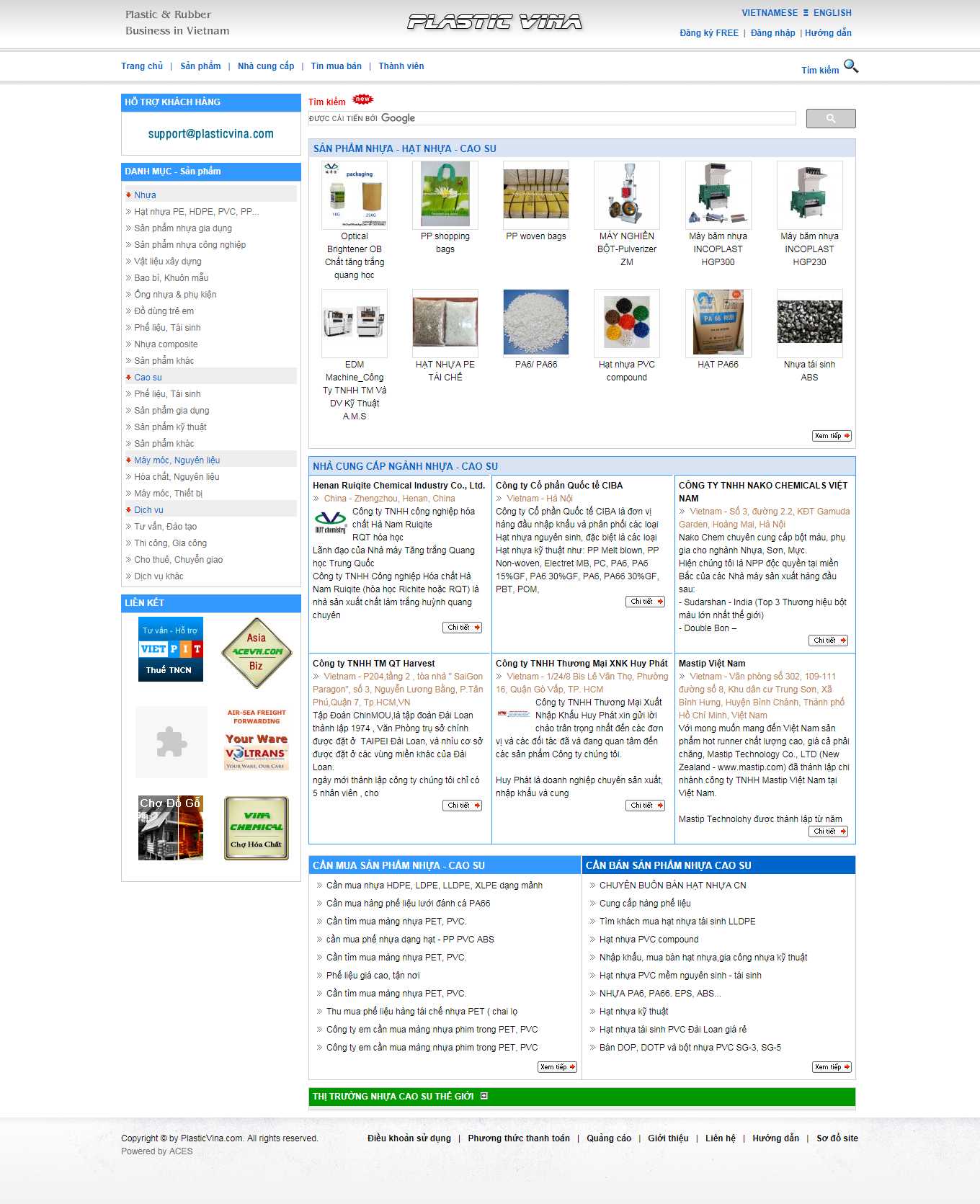 Thiết kế Web tập đoàn tổng công ty plasticvina.com