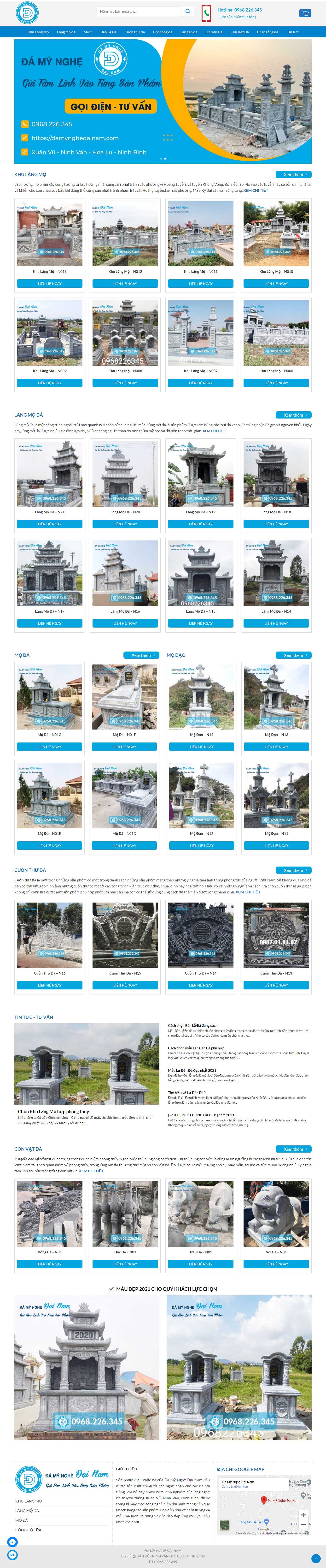 Thiết kế Web đá mỹ nghệ damynghedainam.com