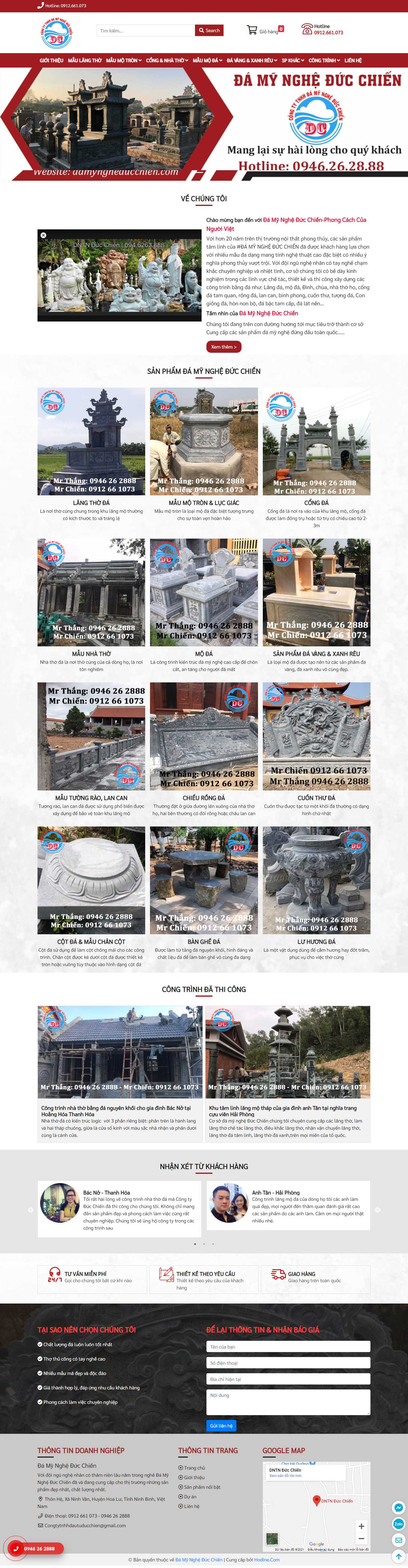 Thiết kế Web đá mỹ nghệ damyngheducchien.com