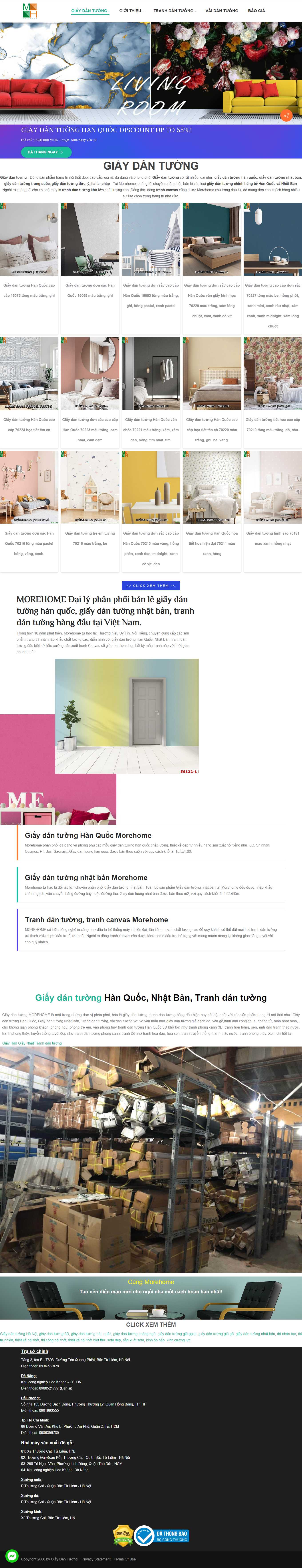 Thiết kế Web giấy dán tường cao cấp giaydantuong.org