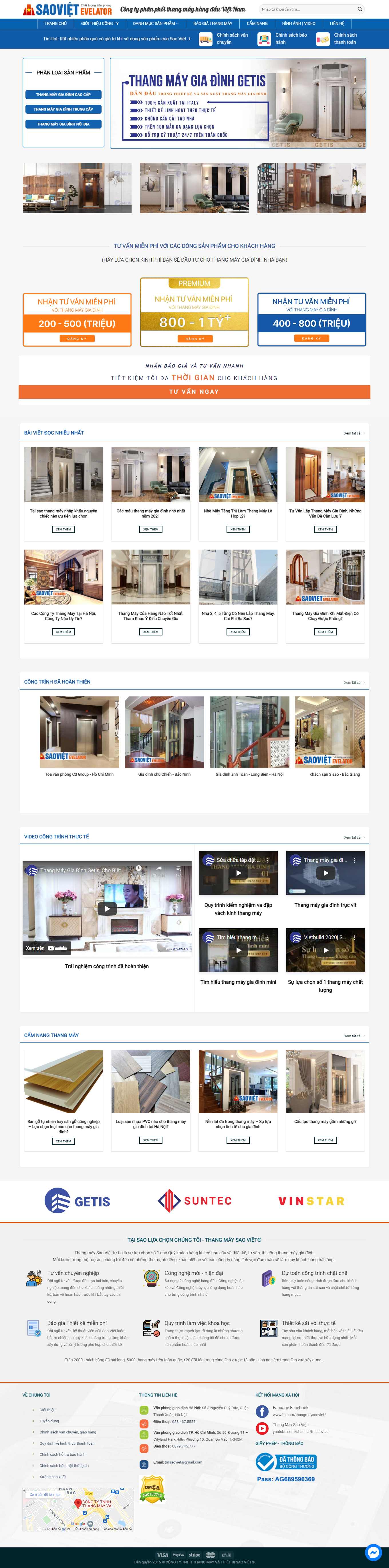 Thiết kế Web công ty thám tử thangmaysaoviet.com