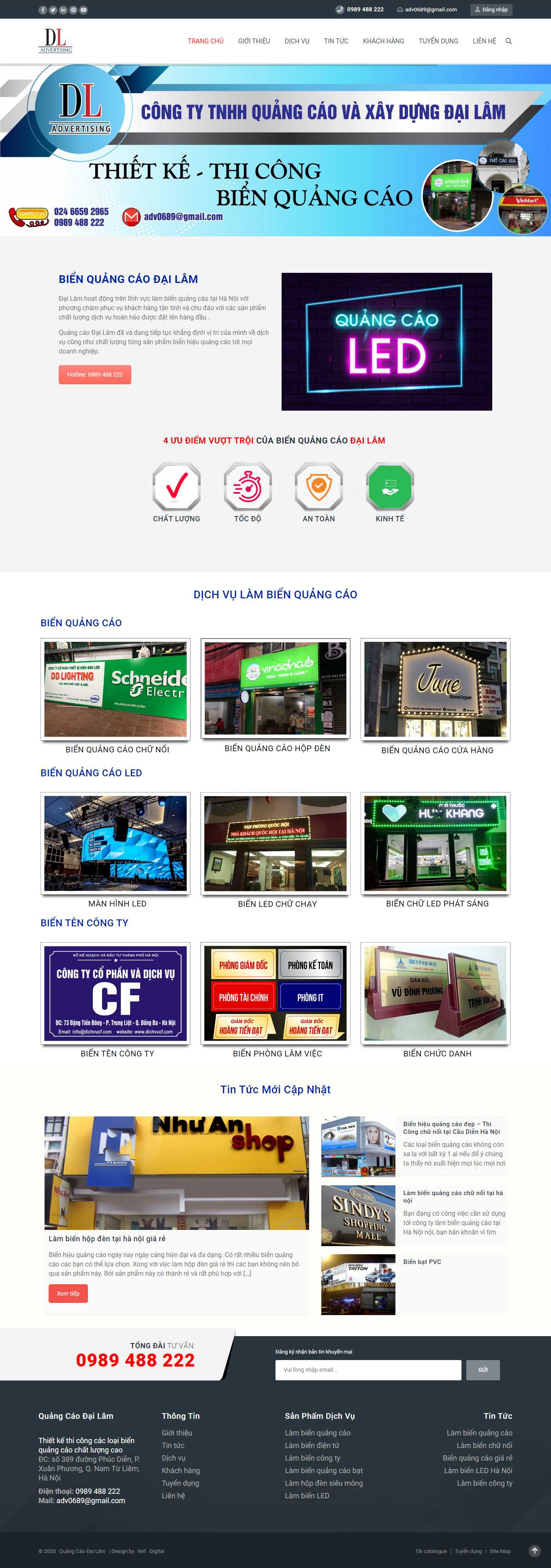 Thiết kế Web làm biển quảng cáo bienquangcao89.com