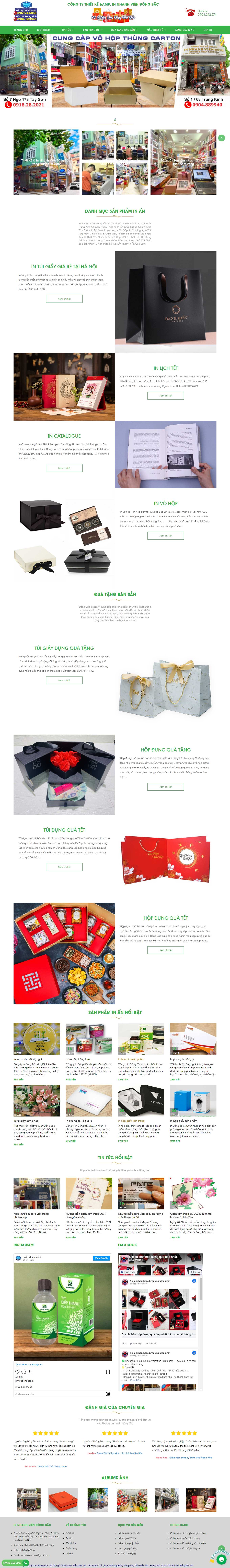 Thiết kế Web bán phong bao lì xì indongbac.com