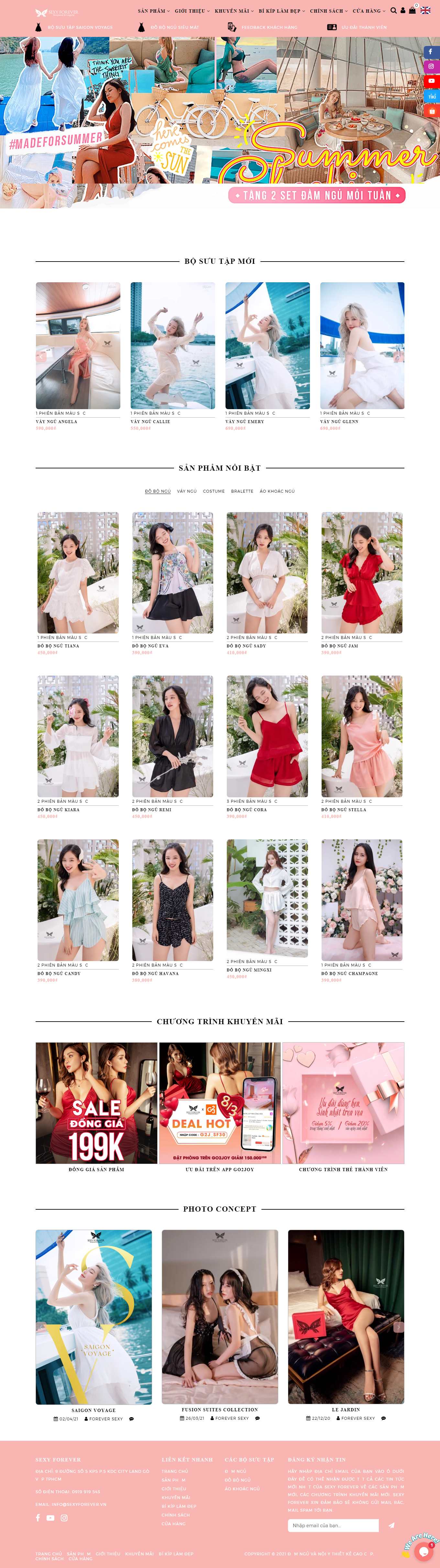 Thiết kế Web bán đồ ăn chay sexyforever.vn