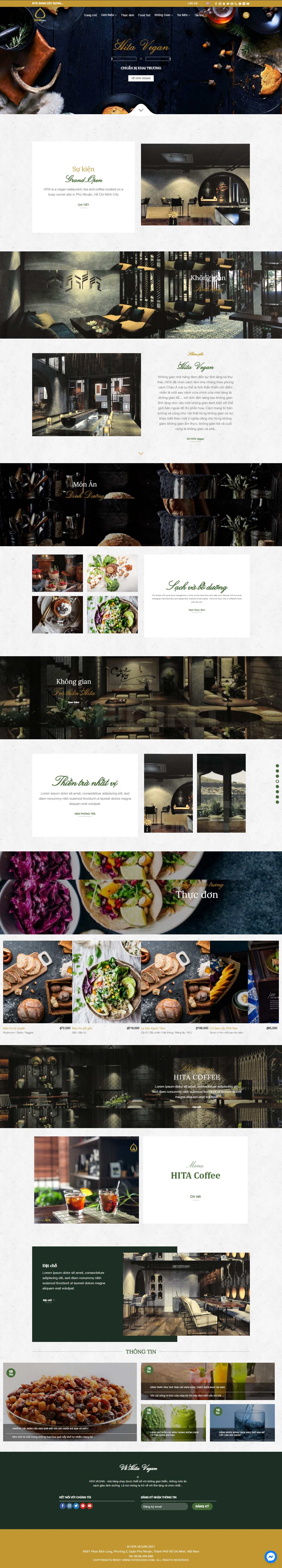 Thiết kế Web bán đồ ăn chay hitavegan.com