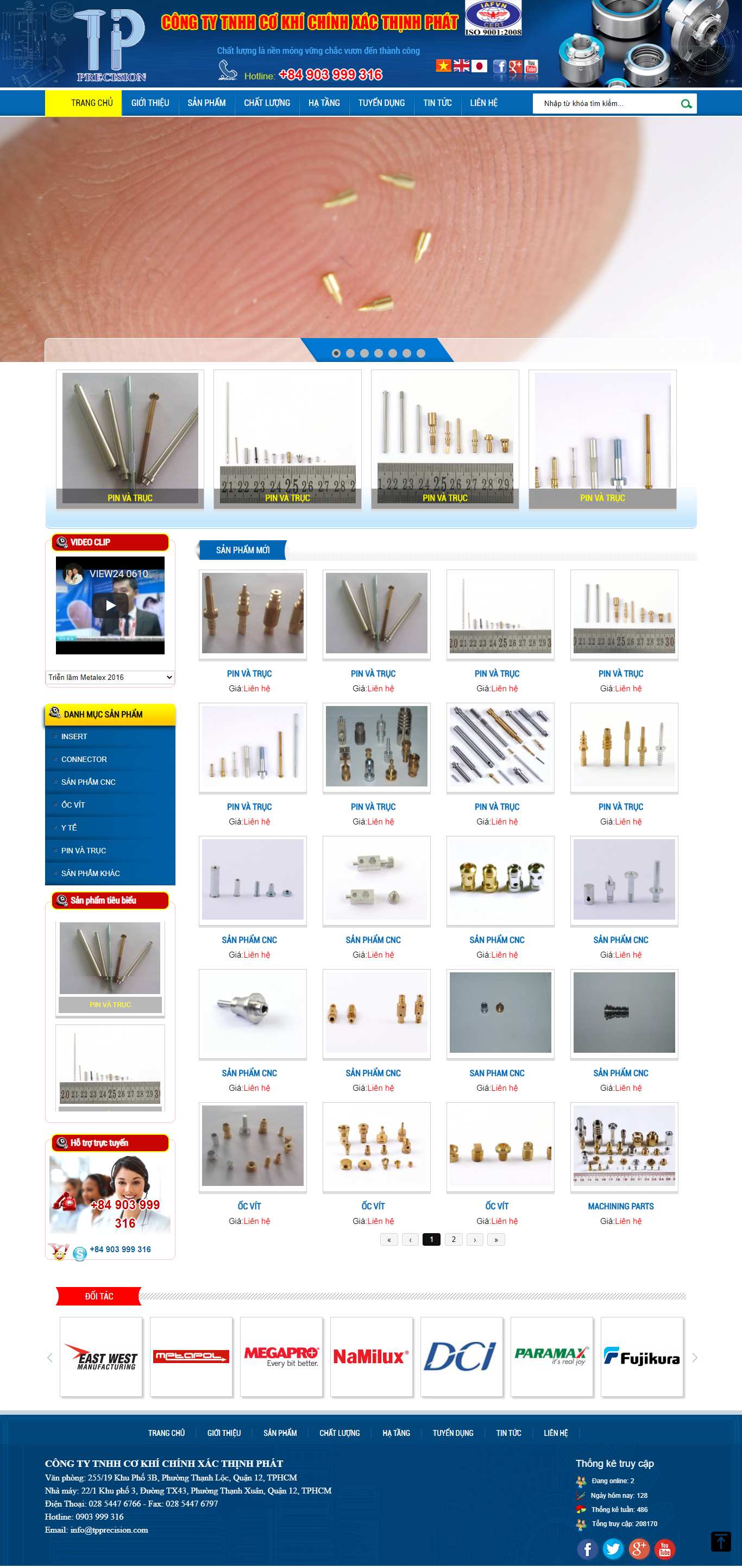 Thiết kế Web  tpprecision.com