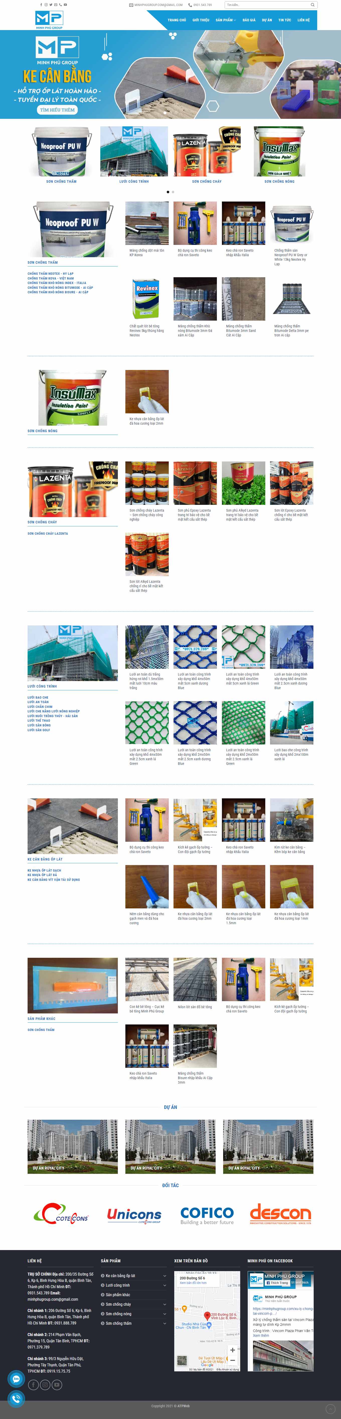 Thiết kế Web gạch đáp ốp lát minhphugroup.com