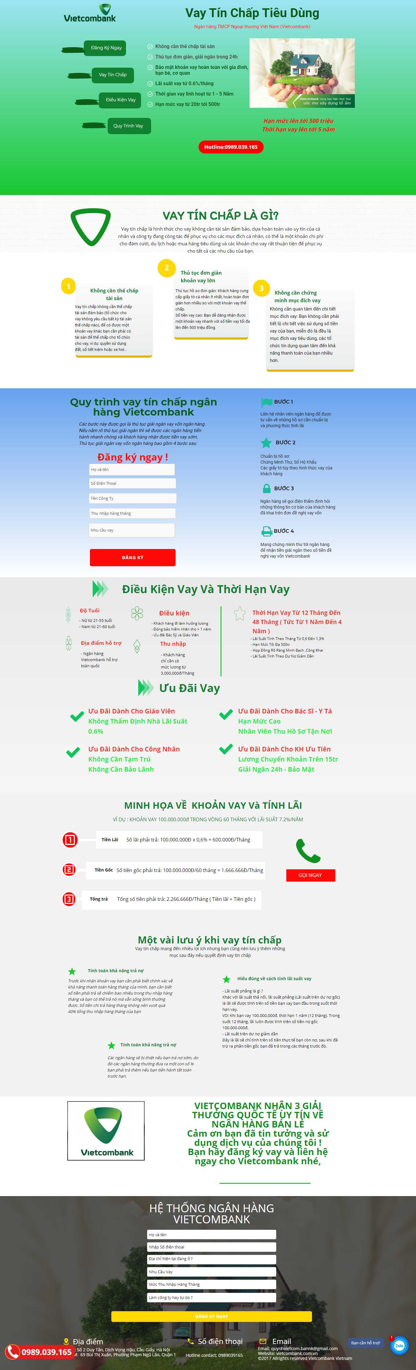 Thiết kế Web vay vốn tín dụng ngân hàng vaytinchap-vc24h.online