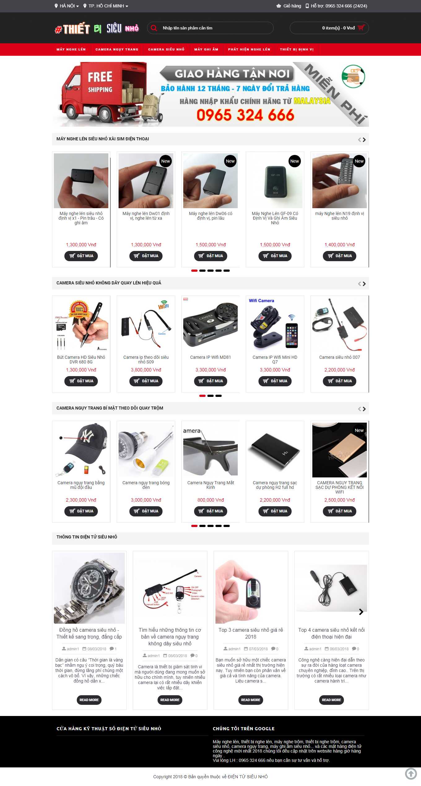 Thiết kế Web bán thiết bị nghe nhìn thietbisieunho.net