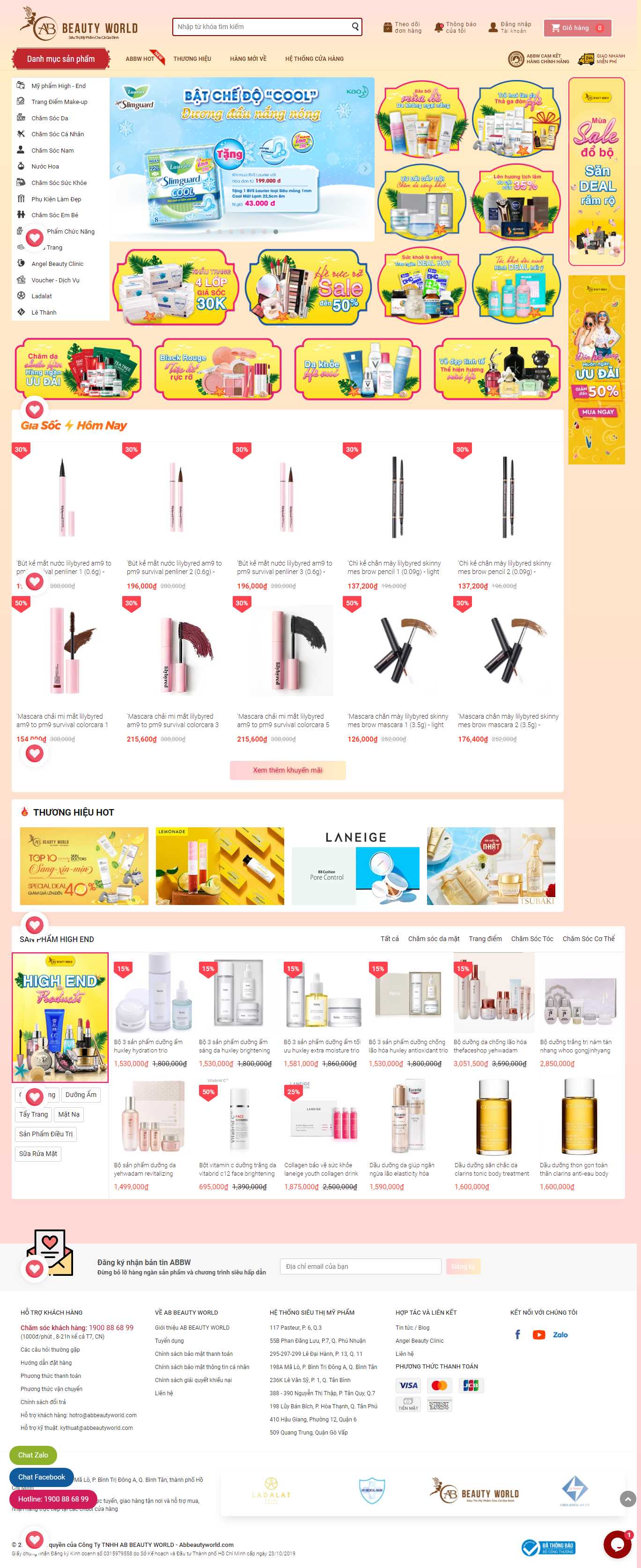 Thiết kế Web bán sáp vuốt tóc abbeautyworld.com